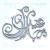 Eid Mubarak Wood Cutout #2(Swirls)