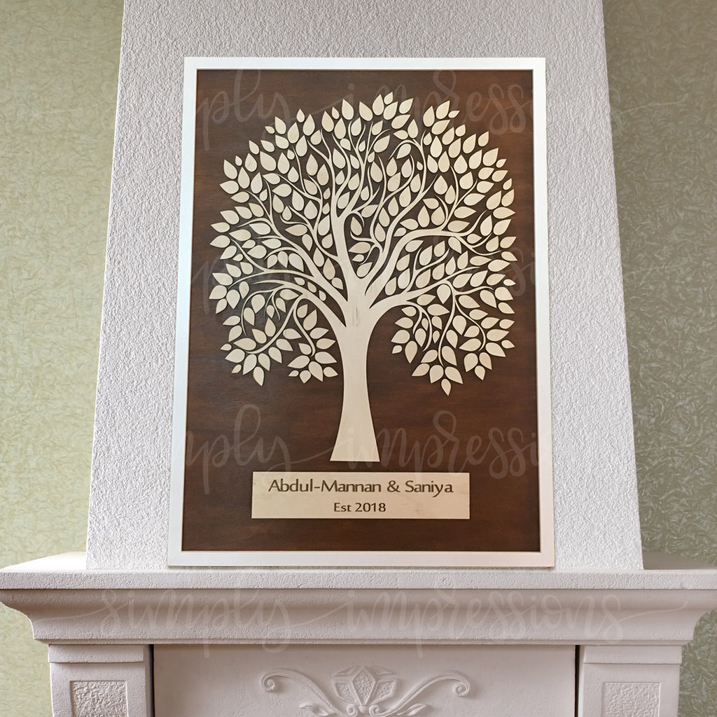 Wedding Guest Signature Tree Picture Frame